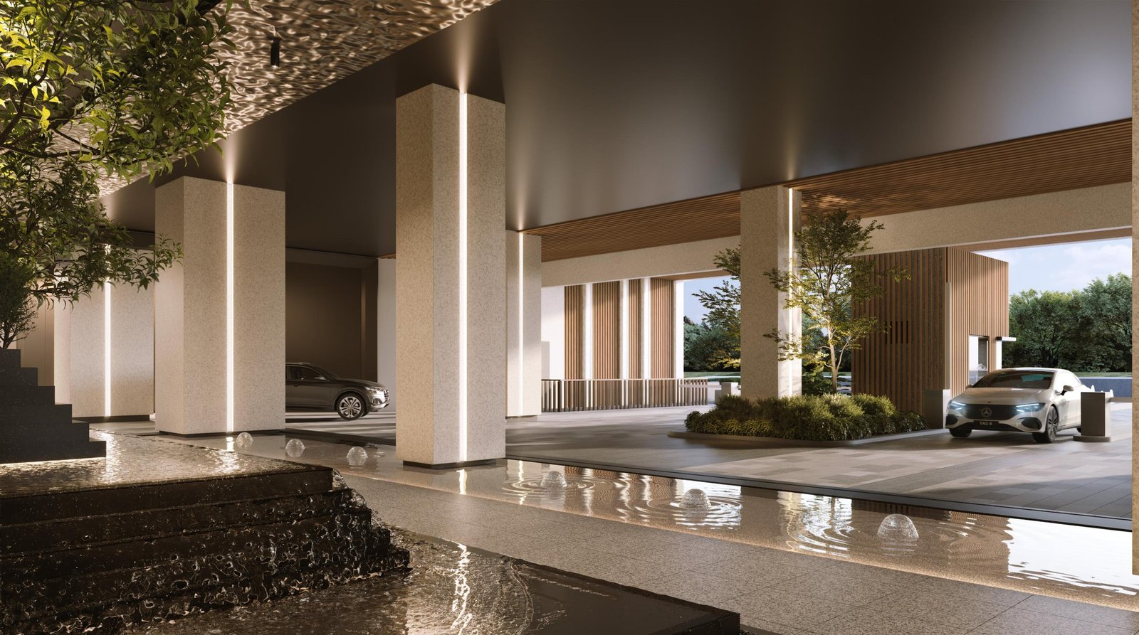 Artist's impression of the residential drop-off