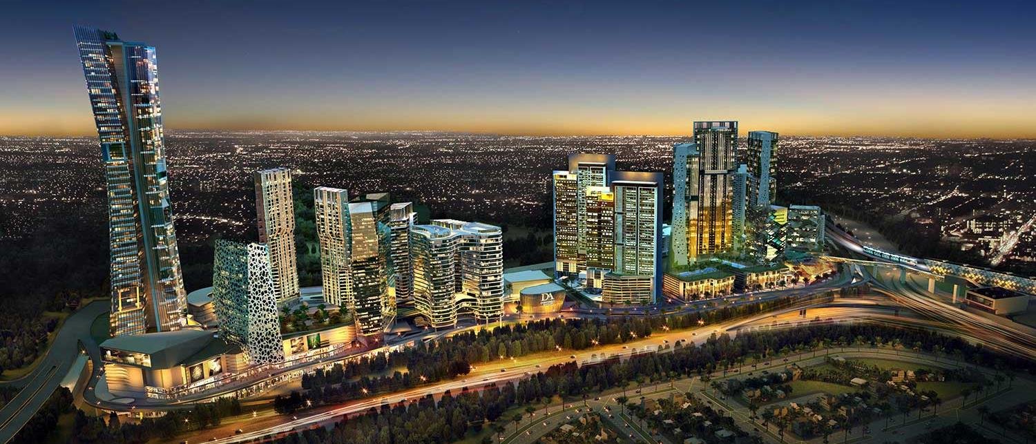 Artist's impression of the wider Damansara Avenue mixed-use precinct